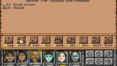 Swords of Xeen character creation