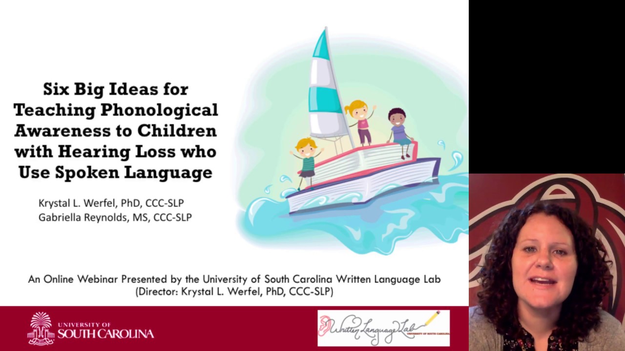 Phonological Awareness for Children with Hearing Loss - YouTube