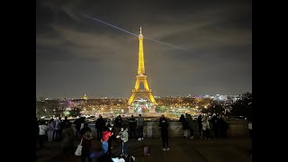 Paris winter river walk & sightseeing   4K