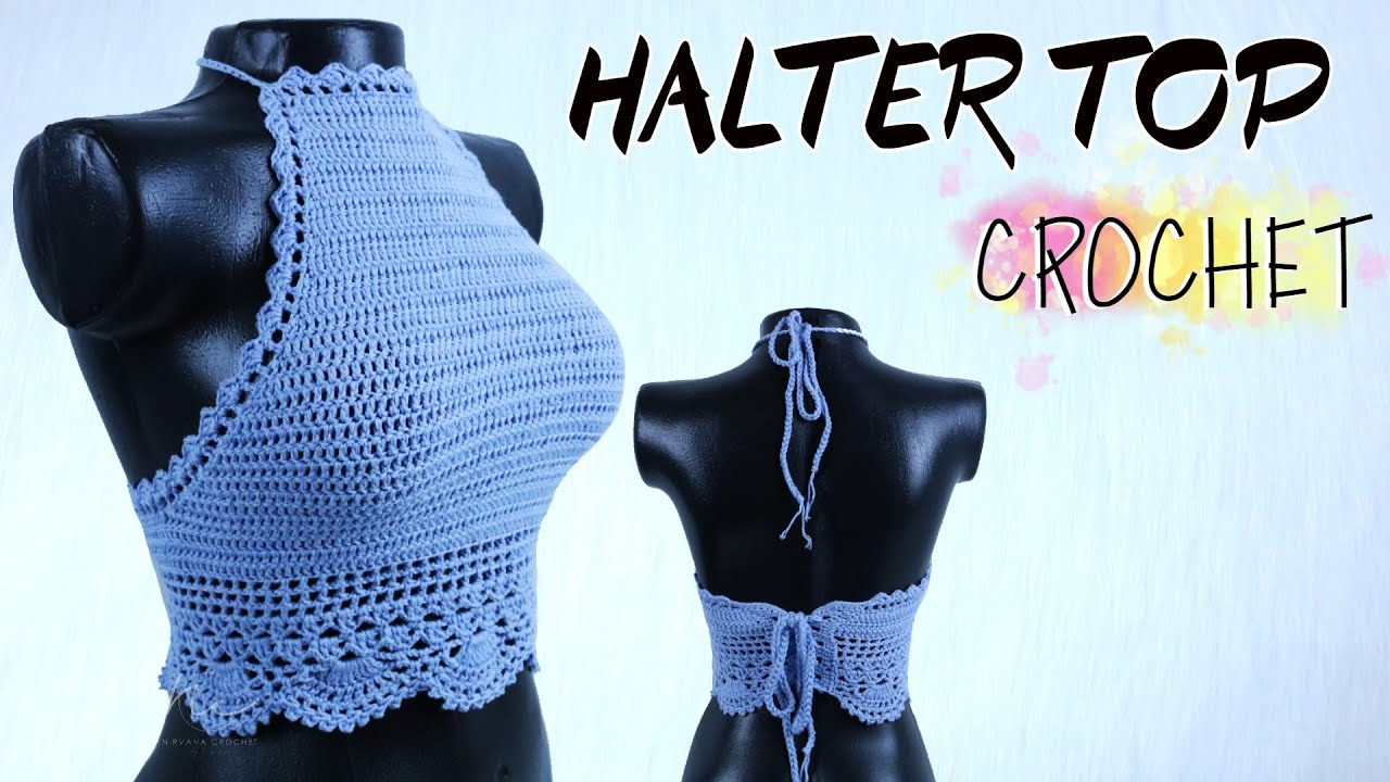 CROCHET HALTER Top TUTORIAL | DIY -