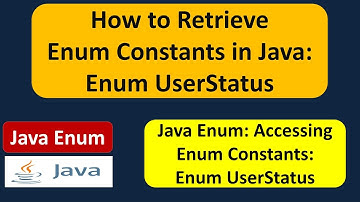 How to Retrieve Enum Constants in Java - enum UserStatus | Java enum | enum in Java | Java Tutorial