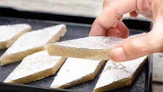 KAJU BARFI l KAJU KATLI l CASHEW BURFI l INDIAN SWEET