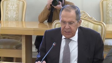 С.Лавров и Ф.Микдад, Москва, 21 февраля 2022 года