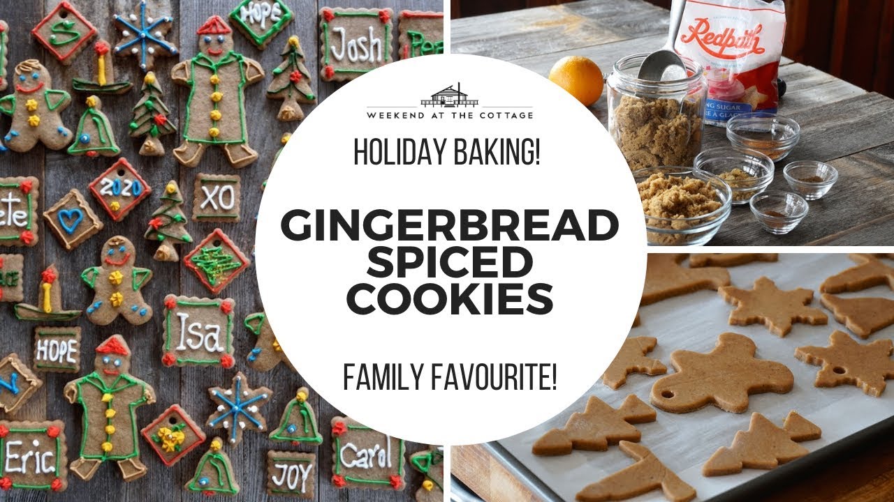 GINGERBREAD SPICED COOKIES Holiday Baking Special! YouTube