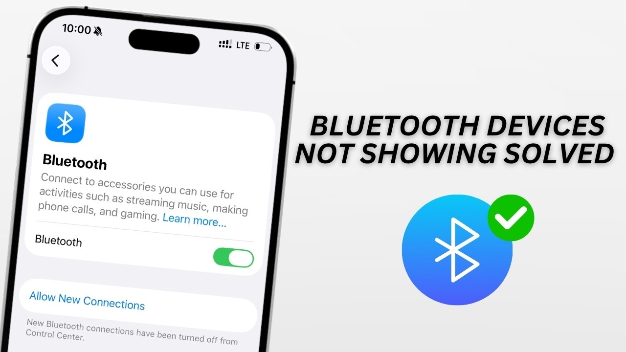 Bluetooth Devices Not Showing Up On iPhone Solved! - YouTube