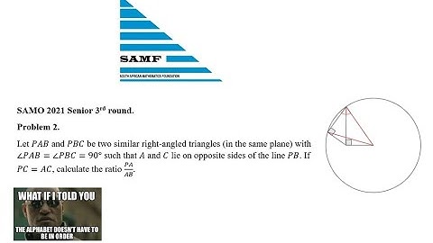 Senior SAMO (South African Mathematics Olympiad) 3rd Round 2021 Problem 2 | Special Maths Academy