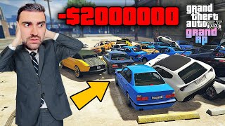 GTA 5 GRAND RP DE TÜM ARABALARIM ÇALINDI VE 2 MİLYON $ CEZA ÖDEDİM ! YOK ARTIK ?