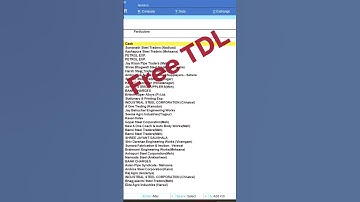 Tally TDL | Kamlesh Patel