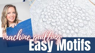 Machine Quilting Easy Motifs - Week 6 Floral Frames Free-motion Challenge Quilting Along