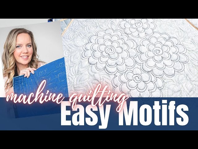 Machine Quilting Easy Motifs - Week 6 Floral Frames Free-motion