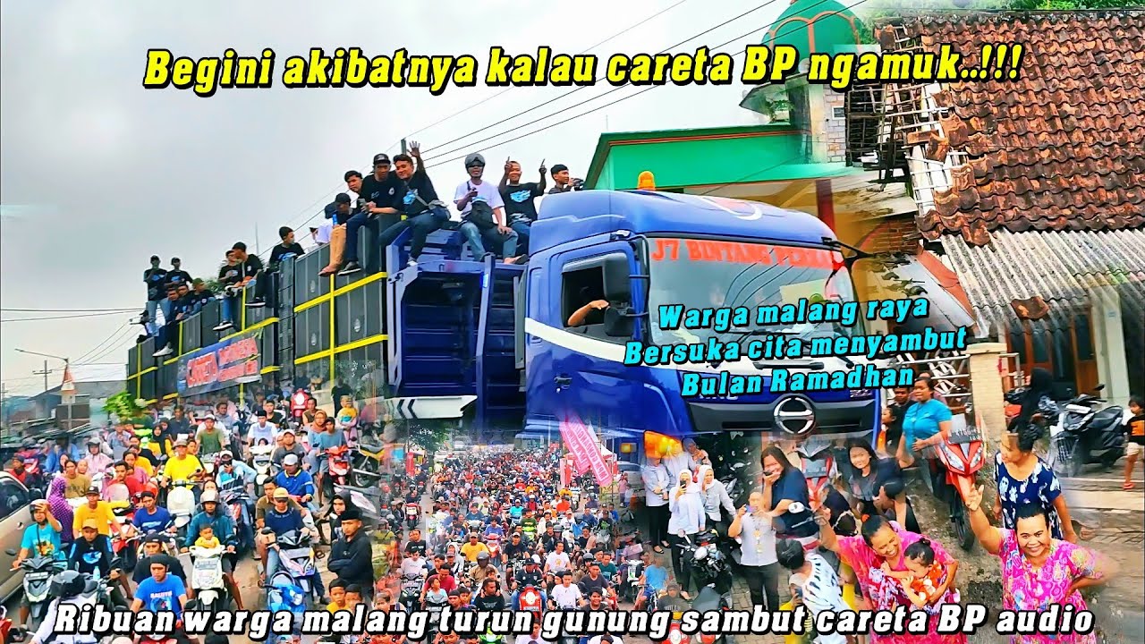 CARETA BP NGAMUK SEPANJANG JALAN  RIBUAN WARGA MALANG RAYA TURUN GUNUNG SAMBUT BULAN SUCI RAMADHAN