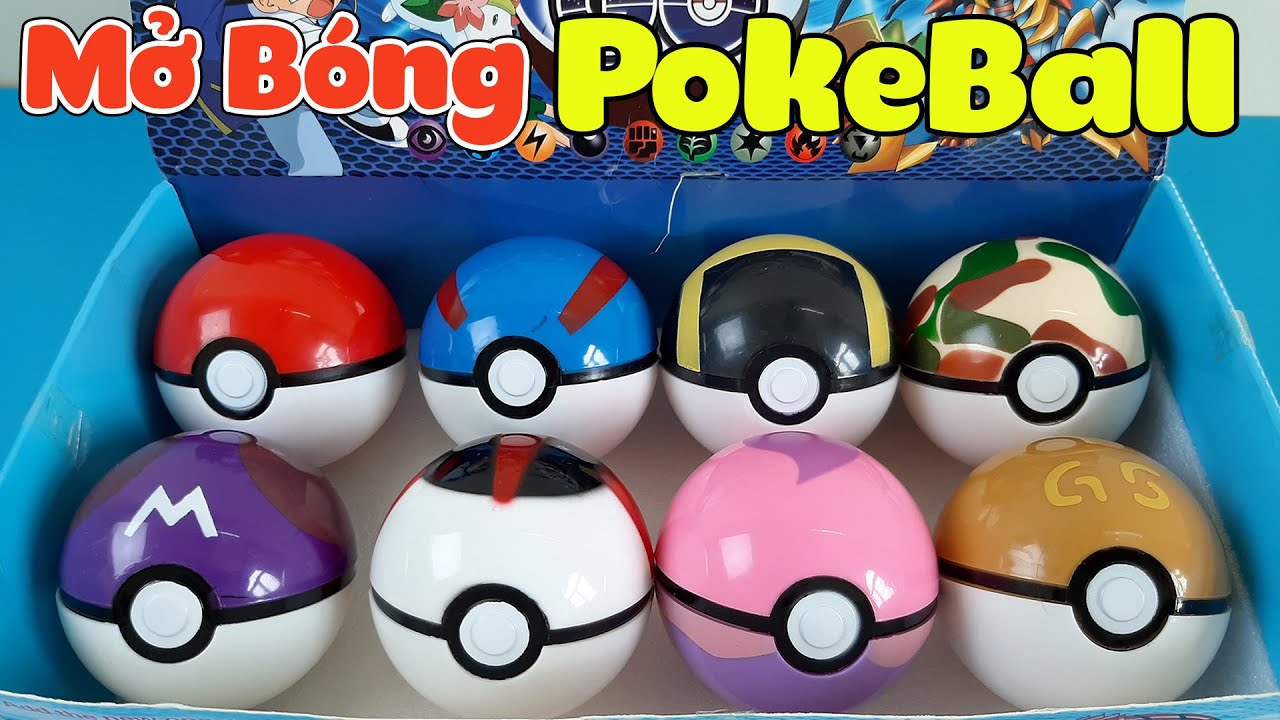 ⁣Đồ Chơi Pokémon - Mở 8 Loại Bóng Pokeball Tìm Em Pikachu, Phần 1