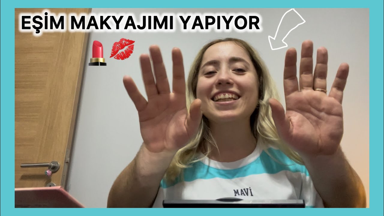 GÜLMEKTEN ÇEKEMEDİK 🤣 Eşim Makyajımı Yapıyor