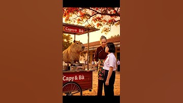 Capy bán cá viên chiên cùng Bà  #capybara