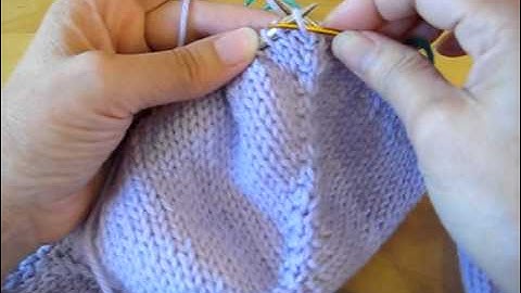 Dividing for sleeves in a top-down raglan sweater