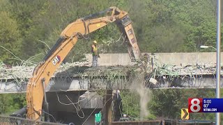 Demolition begins as Interstate 95 closure in Norwalk enters 2nd day