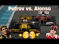 Fernando alonsos toughest rival vitaly petrov 2010 abu dhabi