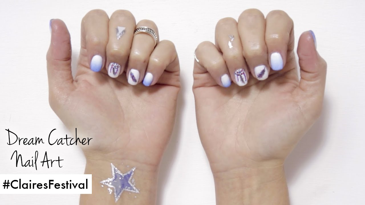 Round Dreamcatcher Nail Art Tutorial - wide 7