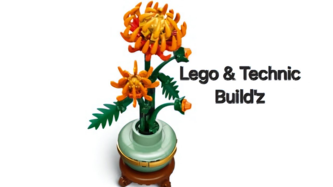 New Release Lego Icons Botanical (10368) Chrysanthemum Time Lapse Build ...