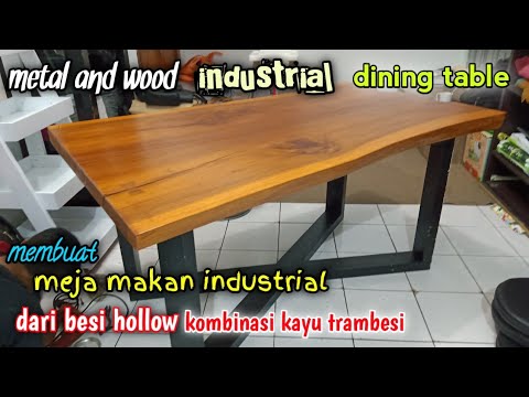  Cara  membuat  meja  industrial meja  makan  dari  besi  hollow  