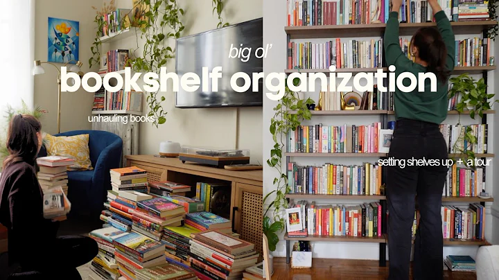 I got new bookshelves! book unhaul, bookshelf organization + a tour