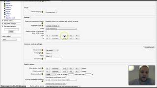 How to set up a forum in Moodle 2.3
