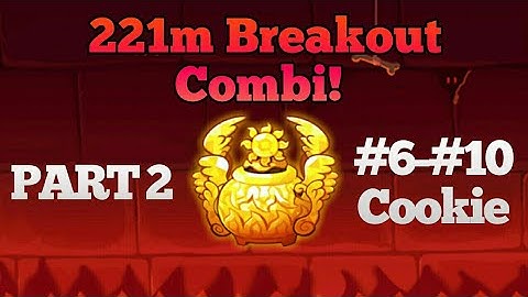 [Cookie Run: Ovenbreak] 221M Breakout Mode Combi! (Part 2)