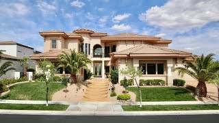 Seven Hills Henderson Panoramic Strip View, $1,625,000, 8360 Sqft, 6 BD, 7BA, 2 Master, Gym, 4CR.