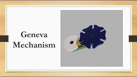 Autodesk Fusion 360: Geneva Mechanism