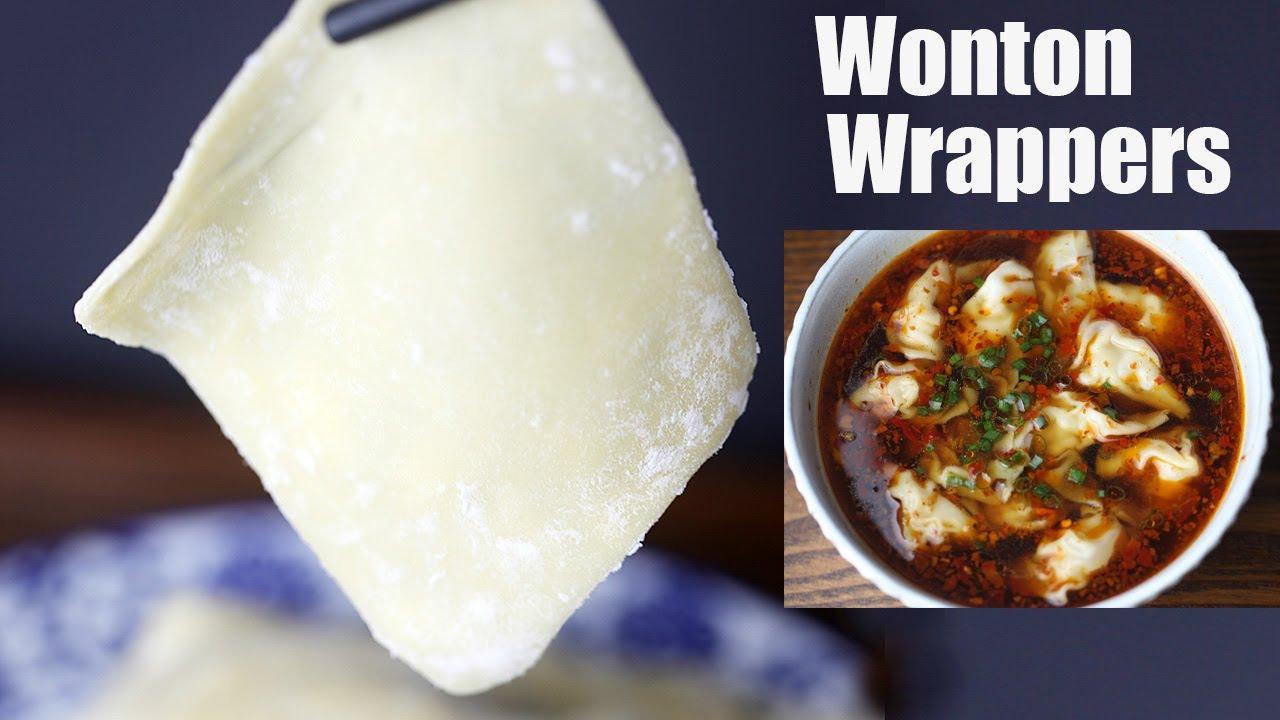 Traditional Wrapper How to Make Wonton Wrappers(云吞皮)at Home - Traditional Wonton Wrappers ...