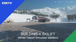 Building a skilift, Winter Resort Simulator sandbox screenshot 2