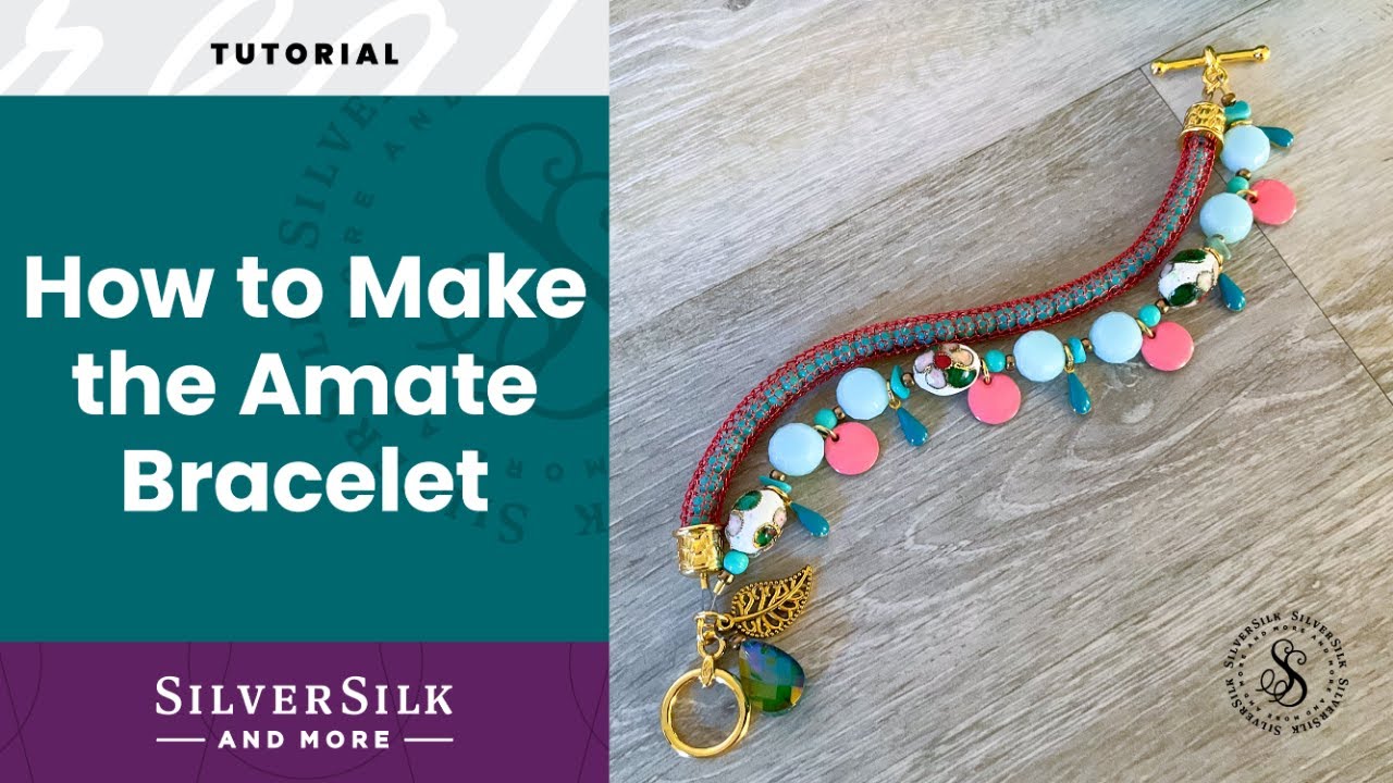 How to Make the Amate Bracelet with Hollow Mesh - YouTube