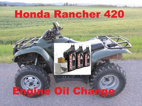 how-to-change-the-engine-oil-on-a-07-13-honda-rancher-420