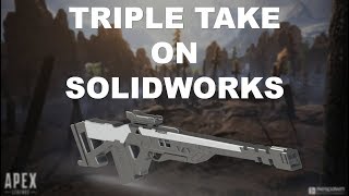 Triple Take Sniper Rifle on SolidWorks