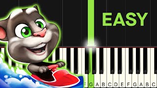 Talking Tom Jetski 2 Theme Easy Piano Tutorial One Finger