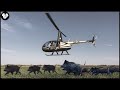 How do american hunters and farmers use helicopters to deal with millions of wild boars