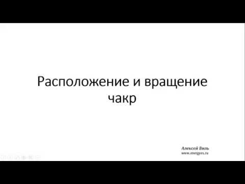 Расположение и вращение чакр