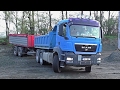 Man TGS with trailer - fast unload