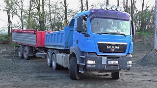 Man TGS with trailer - fast unload