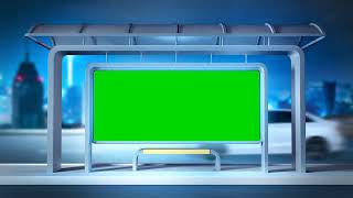 bus stop  Green screen effect Stock footage HD | #creenscreen