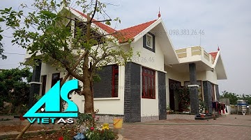 Biệt Thự Vườn 1 Tầng Hiện Đại Chú Lĩnh Hưng Yên - Thiết Kế Biệt Thự 1 Tầng Mái Thái L
