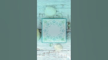 Stop motion animation of wreath building stamping