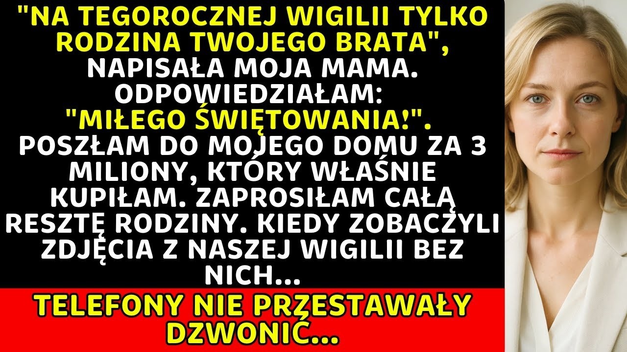 Zostałam wykluczona z wigilii, żeby nie denerwować bratowej   moja odpowiedź wszystkich zszokowa