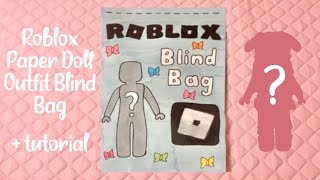 paper diy roblox outfit blind bag | tutorial | asmr | applefrog