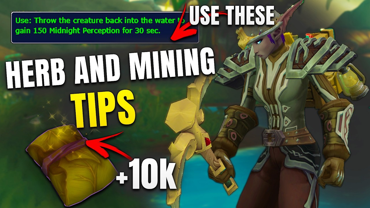 Травники и шахтеры теряют тысячи золотых в полночь! - Советы и хитрости для травников и шахтеров