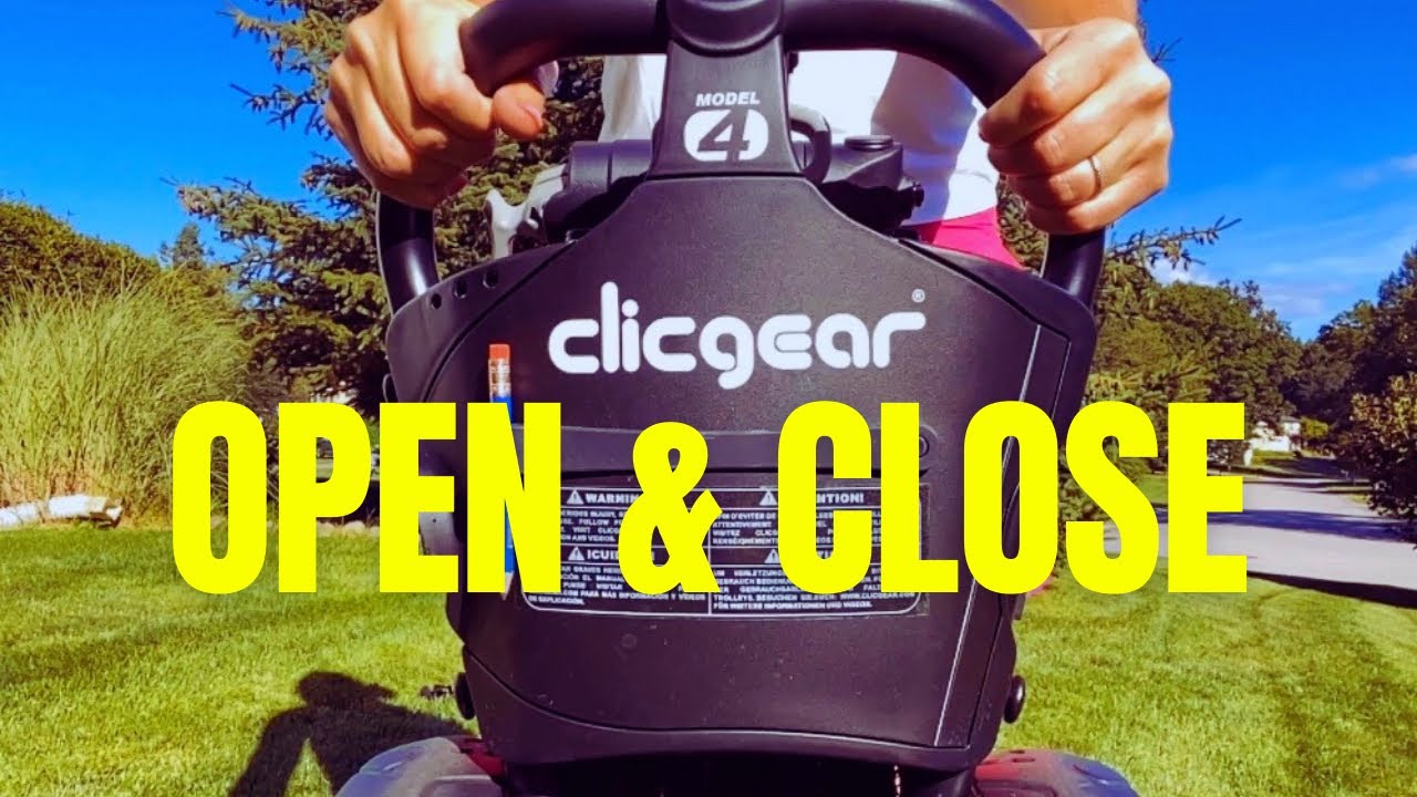 Clicgear 4.0 Review How To Open & Close the Push Cart for Golf YouTube