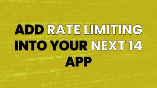 Prevent DDOS, Add Rate Limiting into Next 14 app, Dragonfly Redis Alternative Full Tutorial