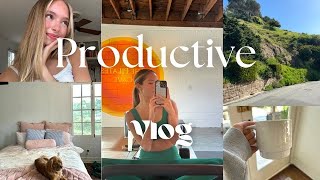 A Productive Day in the Life | pilates, influencer things, &amp; positive vibes