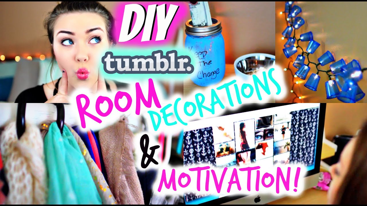 diy tumblr room decorations motivation for 2015 youtube