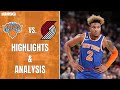 McBride Scores Career-High 18 in Win vs Trail Blazers | New York Knicks